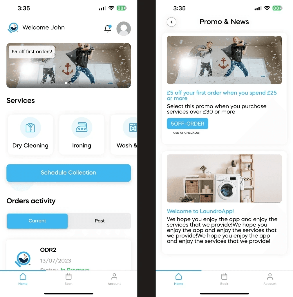 Laundroapp detail